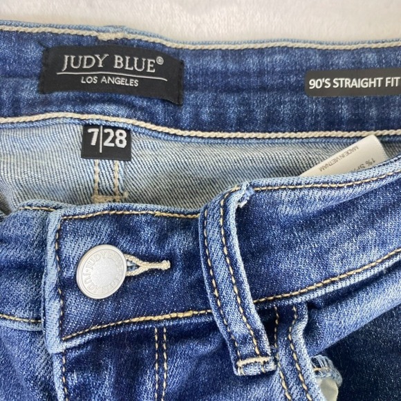 Judy Blue Jeans Women Sz 28x31 Medium Wash 90s Straight Fit Classic - Picture 8 of 16